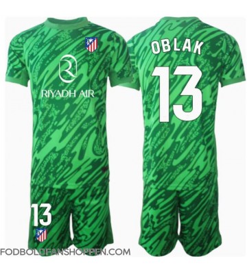 Atletico Madrid Jan Oblak #13 Målmand Udebanetrøje Børn 2024-25 Kortærmet (+ Korte bukser)
